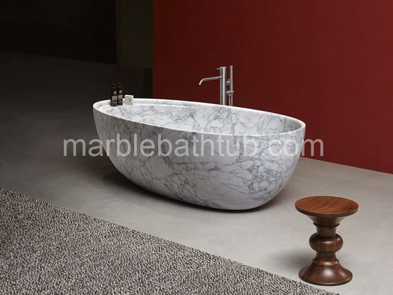 Arabescato Marble Bathtub