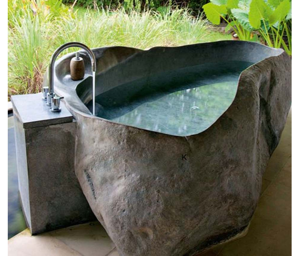 Natural Boulder Stone Bathtub