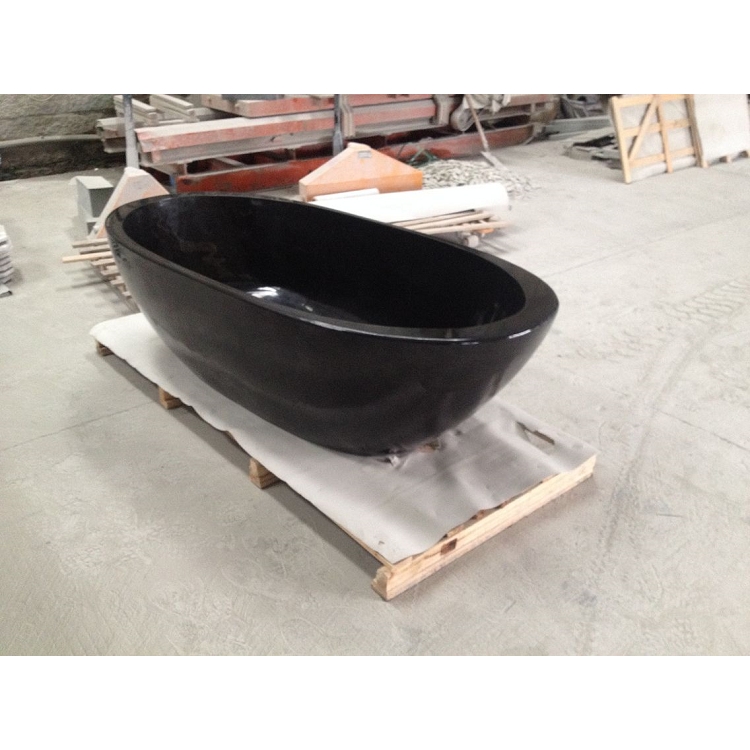 Natural Black Marquina Marble Bathtub