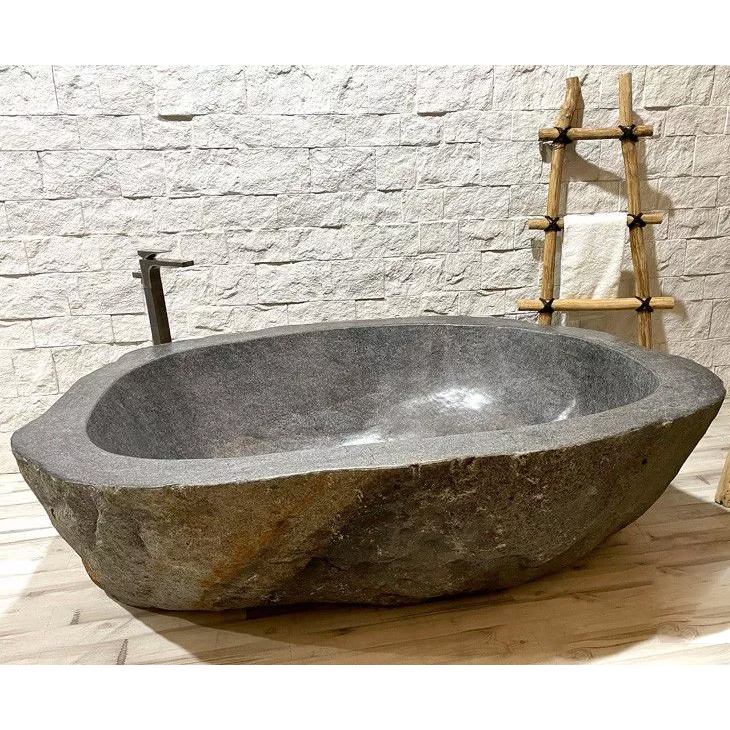 Natural Stone Bath Tub Rough Finish Bathtubs for Villa